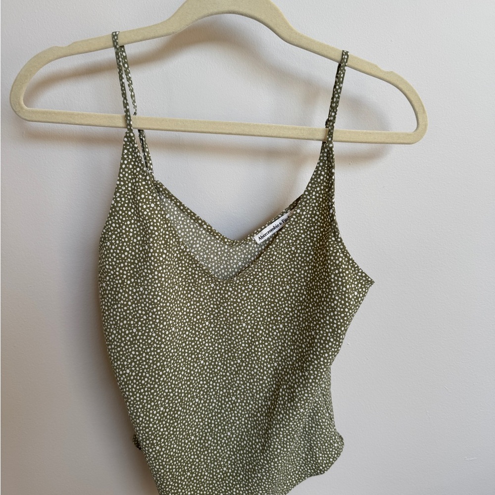 Green Polka Dot Women's Top